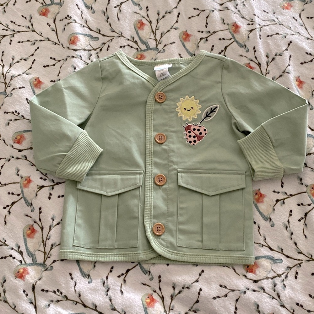 Indigo Baby cotton rich ‘shacket’